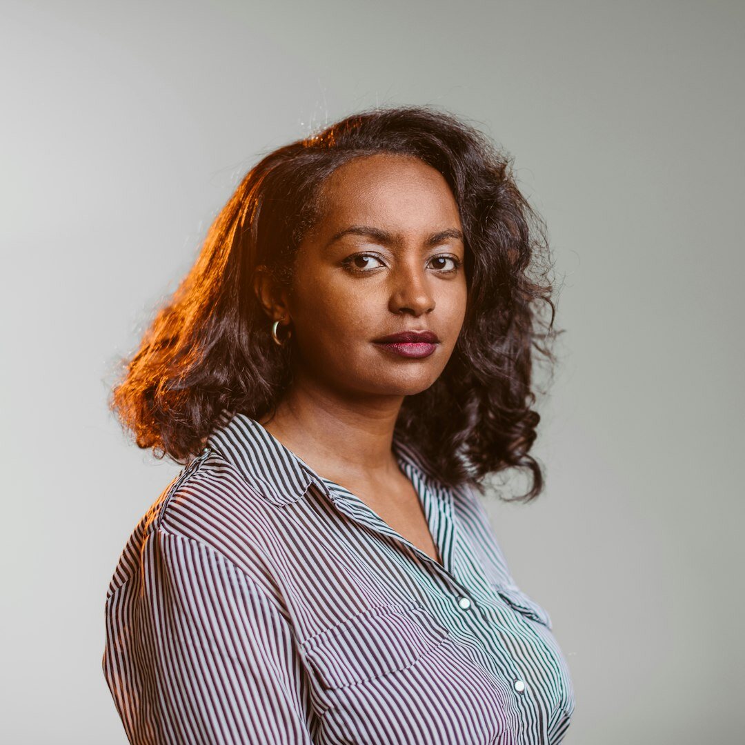 Portrait of a female editor smiling