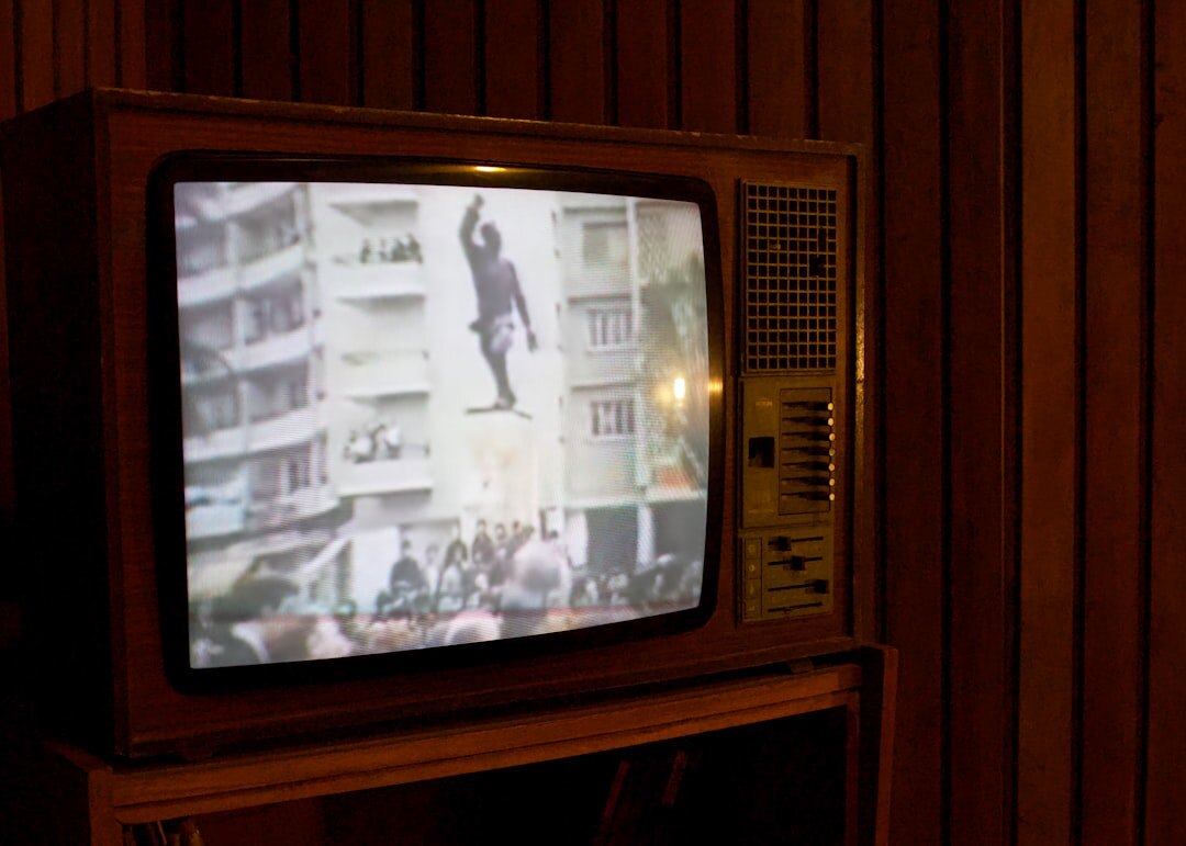 old black and white tv