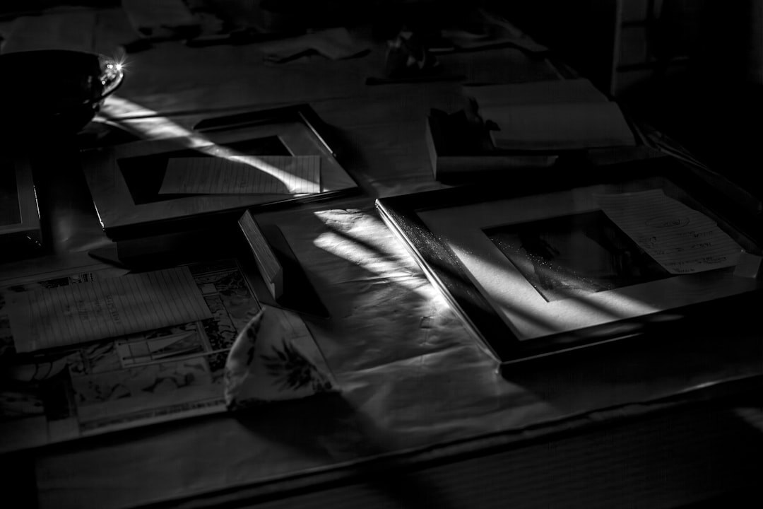 Researchers looking through paper archives